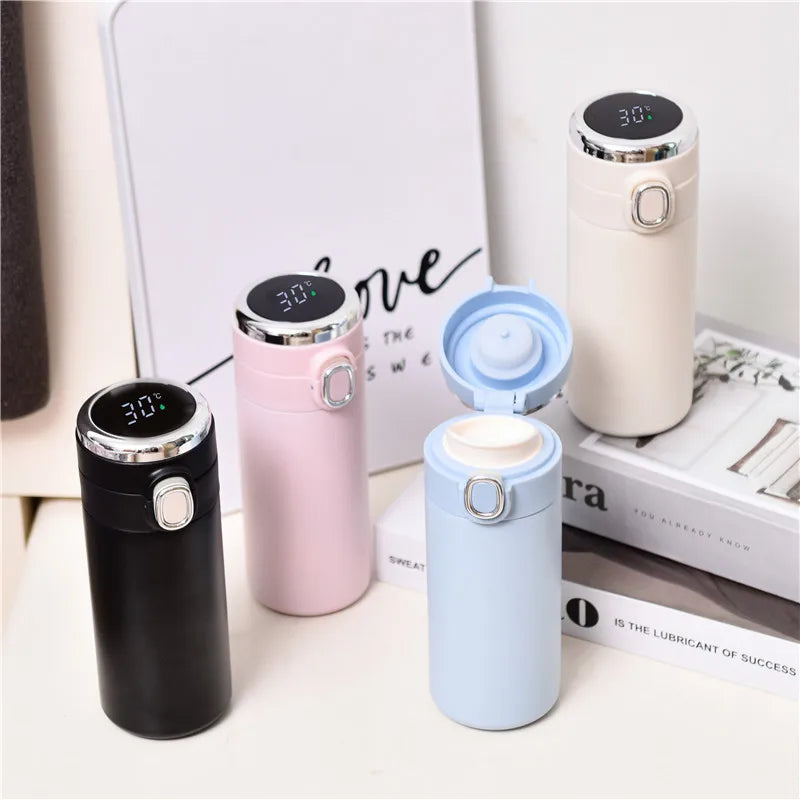 Smart Digital Thermos with Temperature Display
